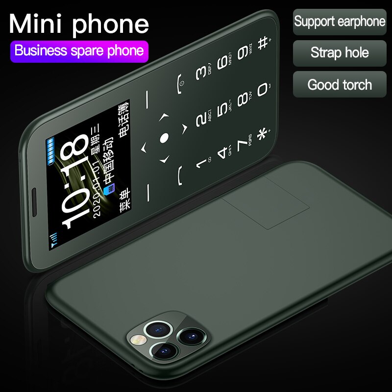 SOYES S7 Mini Card Cellphone 400mAh Ultra-thin Small Cellphone Mini Card Portable Student Mobile Phone Backup Phones