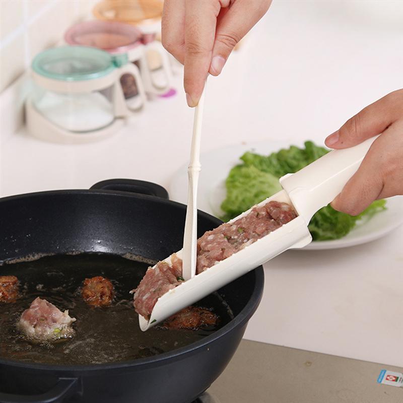 Plast köttbulle tillverkare fyllda köttbulle köttbiffar fisk räkor boll tillverkare mögel tillverkare kök gadget diy köketillbehör