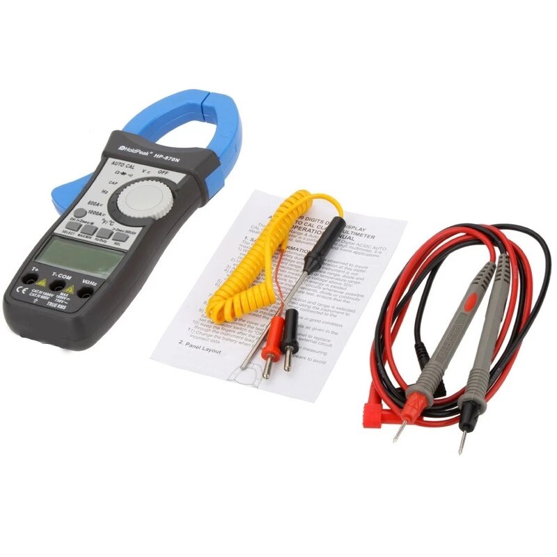 Multimeter fluke,smart ,smart,digital multimeter tester,electrical testers HoldPeak HP-870N Auto Range DC AC Digital Clamp Meter
