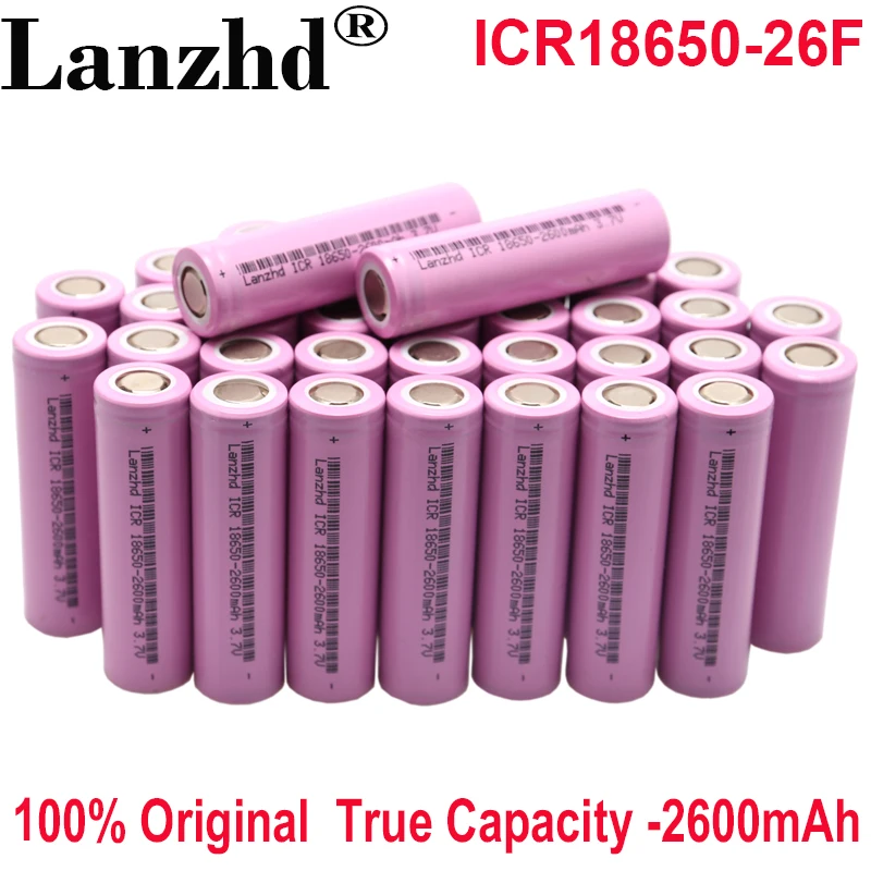 10 sztuk 3.7V bateria 18650 akumulatory 2600mAh bateria litowo-jonowa do latarki Laptop LED mobilny zasilacz