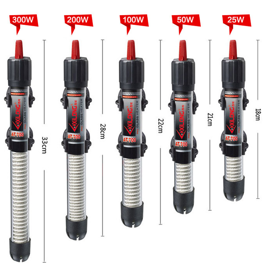 25 W/50 W/100 W/200 W/300 W Aquarium Heater Aquarium Glas Heater Temperatuurregelaar 17-35C Verstelbare Thermostaat Verwarmingselement: 25W