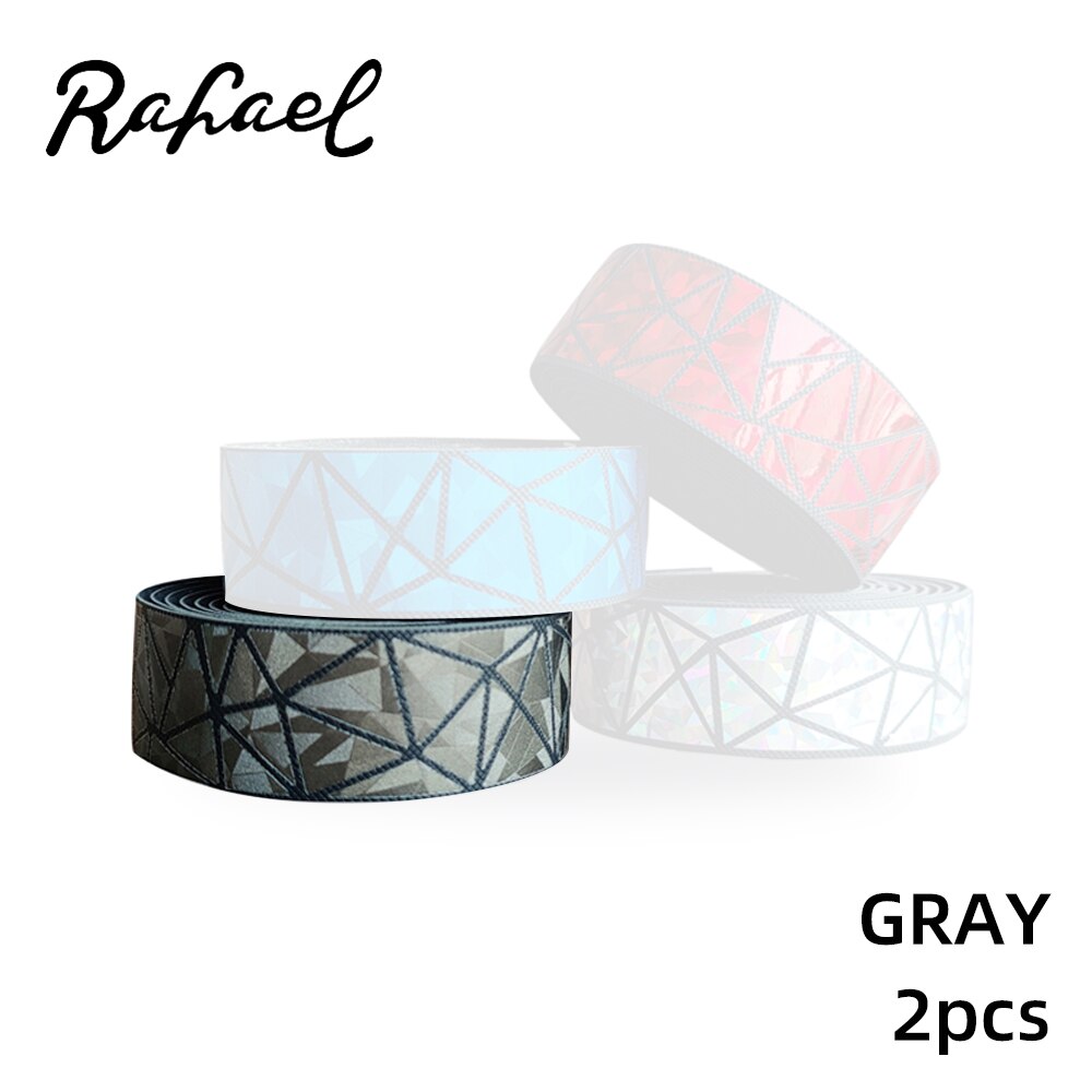 Fietsen Road Mtb Dazzling Reflecterende Driehoek Anti-Vibratie Pu Fiets Stuur Antislip Ademend Persoonlijkheid Fiets Riemen: Style2 Gray