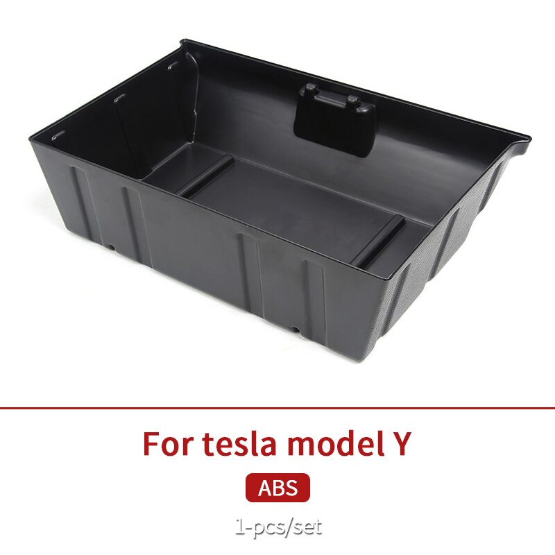 Under-seat storage box for Tesla Model Y Accessories/Auto Accessories Model Y Accessories: Rubber surface