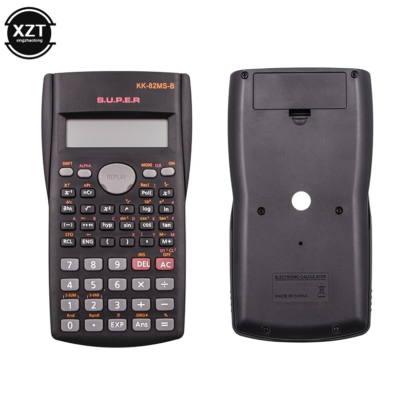 Mais novo handheld multi-função 2 linha de exibição calculadora científica 82ms-b portátil multifuncional calculadora para matemática