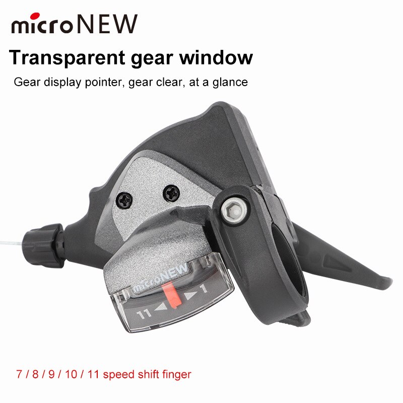 Micro Right Left Bicycle Derailleurmountain Bike Shift Lever Shifter 7 8 Speed 9 10 11S Split Fingerposts Bike Bicycle Parts
