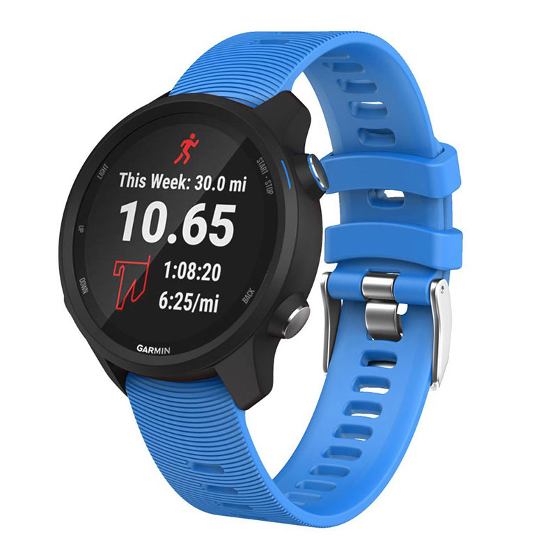 20mm silikonowy pasek do zegarków Watchband dla Garmin Vivoactive 3 HR Forerunner 245 645 inteligentny pasek na rękę bransoletka Huawei zegarek 2: 20MM universal / blue