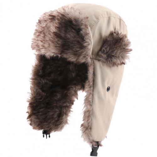 Casual Hoed Winddicht Unisex Hoed Pure Kleur Gehoorbescherming Warm Coldproof Unisex Hoed: Beige