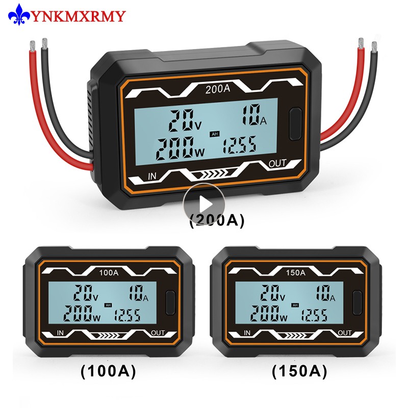 Digital DC 0-60V 200A Dc Power Meter Watt Meter Power Analyzer High-precision Watt Meter And Power Analyzer Electrical Instrume