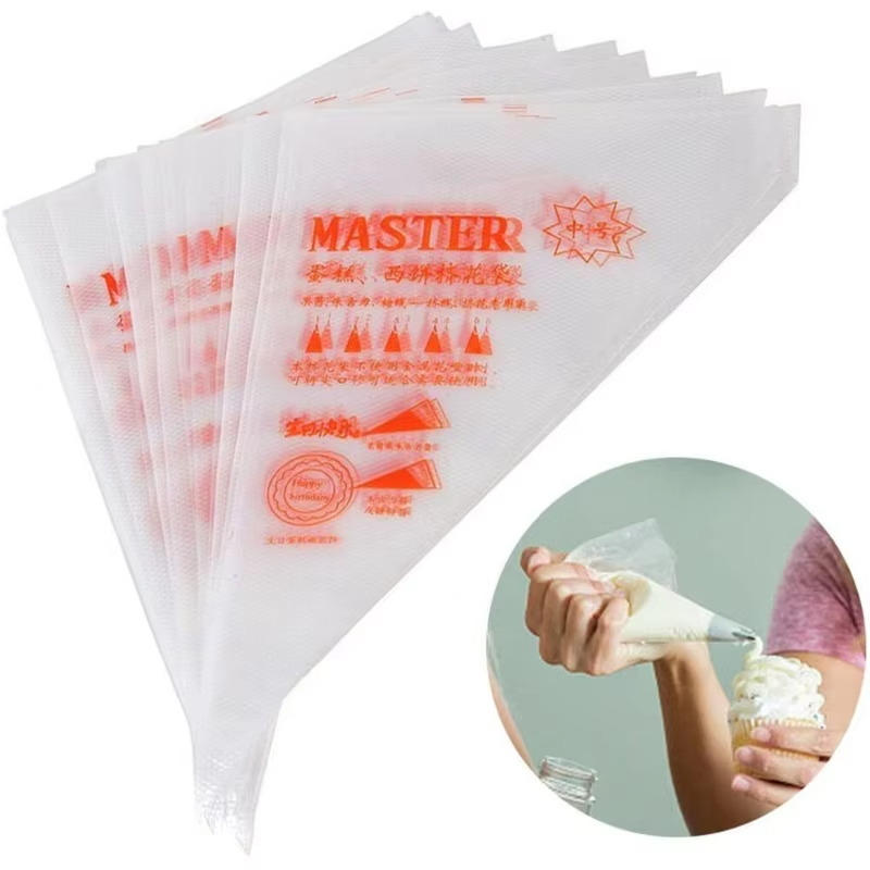 Sacos de confeitar grandes 100pcs Sacos de confeitar descartáveis, Sacos de confeitar espessos para confeitar bolos de decoração de bolos de cupcake
