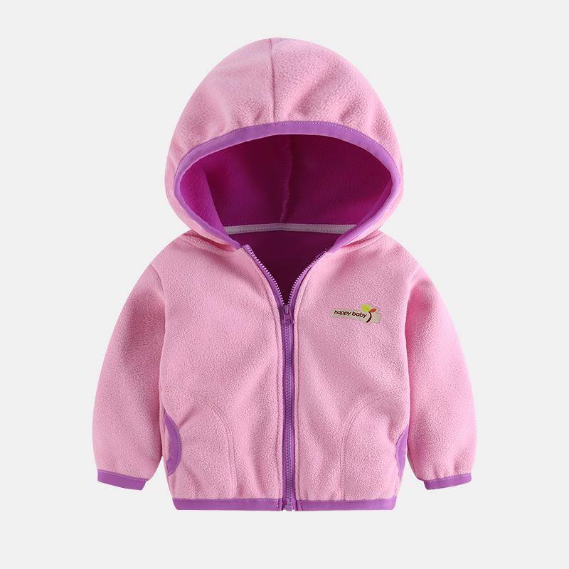 Herfst kinderen Jassen 18M-8Y Pure Kleur Baby Jongens & Meisjes Bovenkleding Jassen Casual Jassen Voor Peuter: P3 / 4T