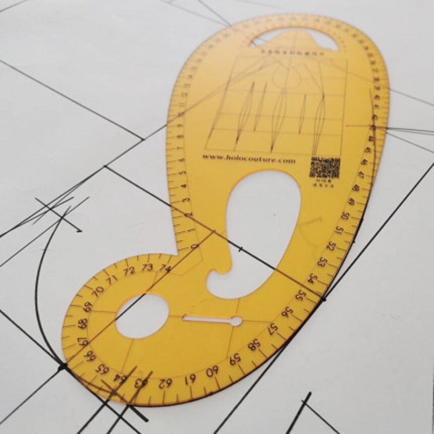 Ruler Clothing Curve Armhole Ruler Pattern Template