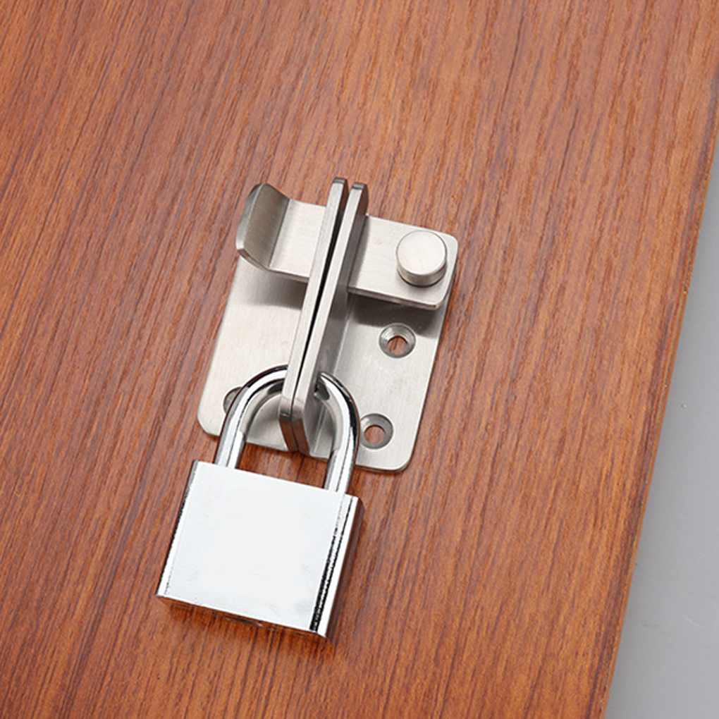 Door Latch Stainless Steel Thicken Gate Lock Security Toilet Timber Door Bolt