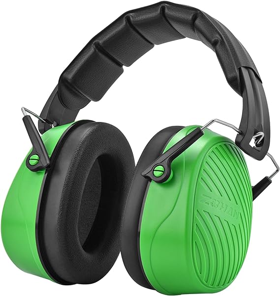 ZOHAN Ohrenschützer Schießen Gehörschutz Gehörschutz Passive Muffs Sicherheit Lärmreduzierung Cancelling Kopfhörer NRR28db: green