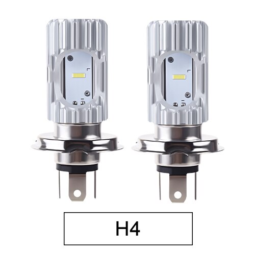 Bombilla led para motocicleta Ba20d, Faro de 12v, 40w, h4, 6500K, 4800LM, haz hi/lo, Universal, h4, Hs1, 2 uds.: H4 2PCS