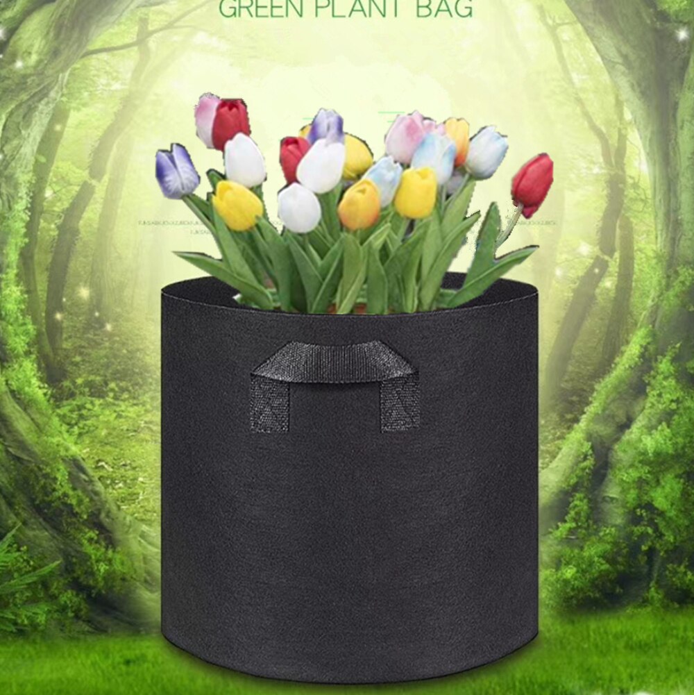 5 PCS Planting Bag Black/Grey Potato Fabric Vegetable Seedling growing pot garden tools Eco-Friendly Grow bag