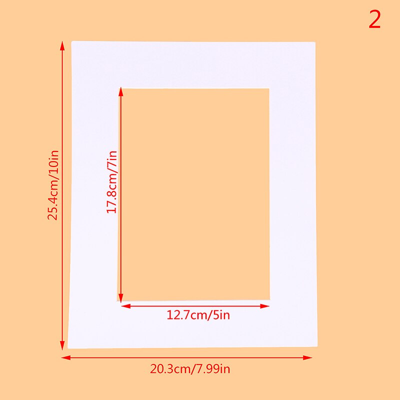 Foto Matten Rechthoek/Ovale Papier Mounts Unieke Gestructureerd Oppervlak Voor 7/10 Inch Fotolijsten Passe-Partouts 6 Stks/partij: 10inch