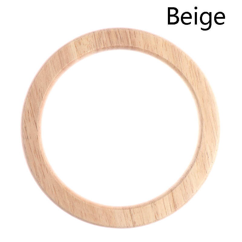 1pc D Round Handcrafted Wooden Handle for Handmade Handbag DIY Tote Purse Frame Making Bag Hanger Bag Strap Tote Bag Accessories: Rose Gold