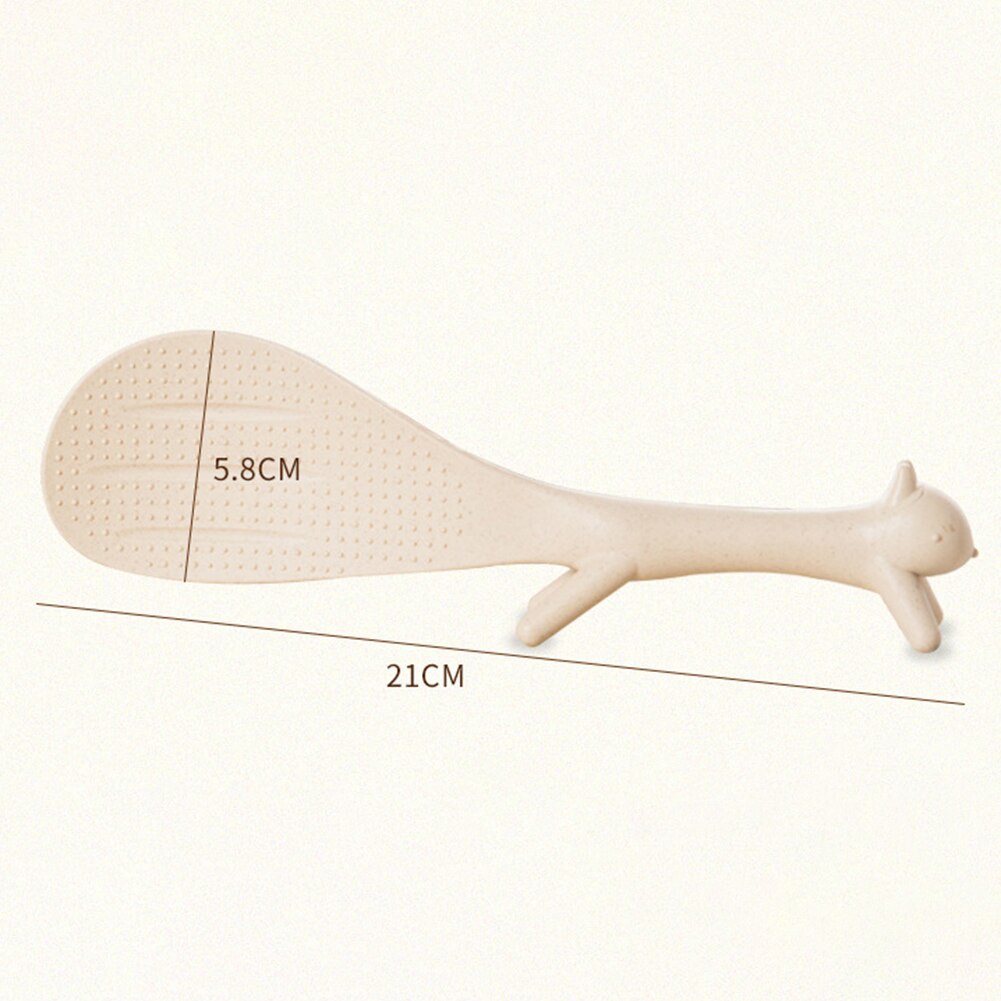 Eichhörnchen Nicht-Stock Kunststoff Gesundheit Reis Scoop Karikatur Mahlzeit Löffel Stehen Aufrecht Küche Utensil