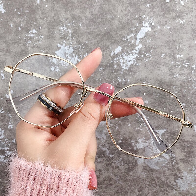 Transparent Computer Glasses Frame Women Men Anti Blue Light Round Eyewear Blocking Glasses Optical Spectacle Eyeglass