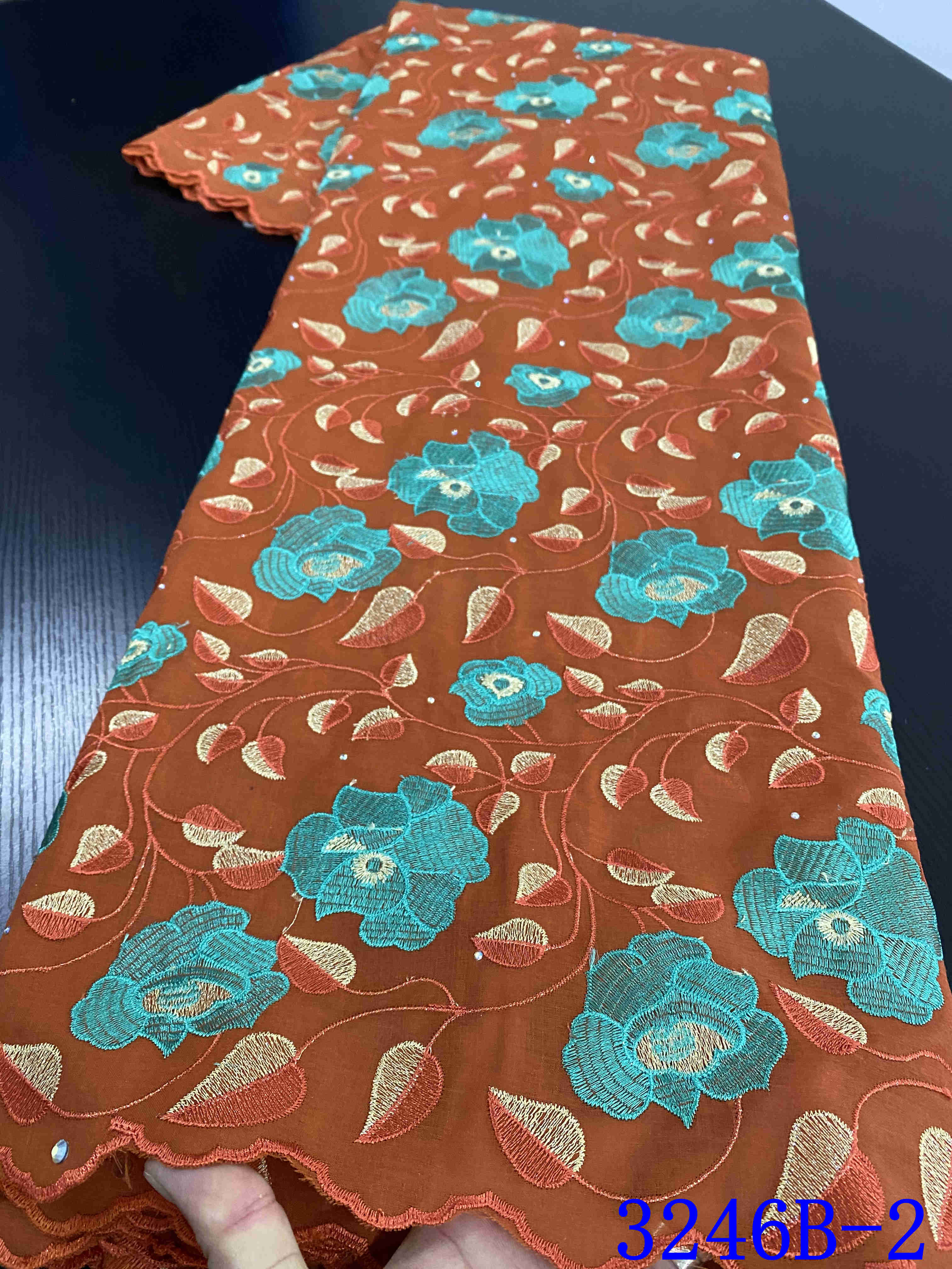 Nigerian Voile Laces Fabrics Lace African Lace Fabric For Wedding Dress French Cotton Lace Material YA3246B-8