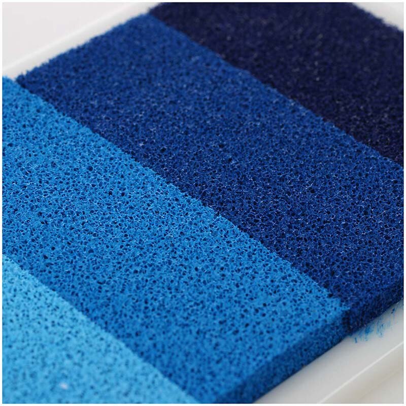 Blue Multi Gredient 4 Colors Ink Stamp Pad Inkpad Oil Based Inkpad Child-safe