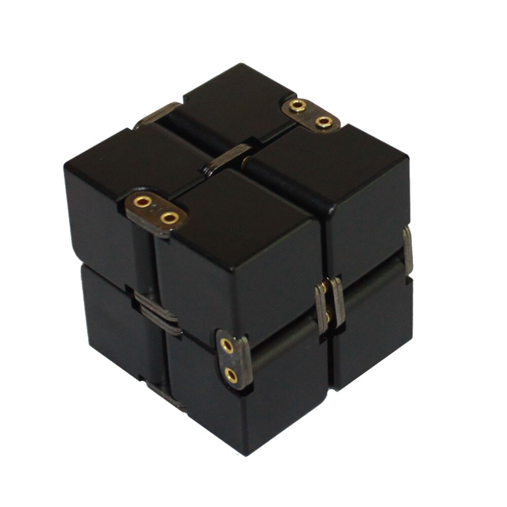 Inifinity Cube Flip Unlimited Aluminum Alloy Magical Cubes Flip Pocket Squares Anxiety Relief Toy Fidgeting Cube: G