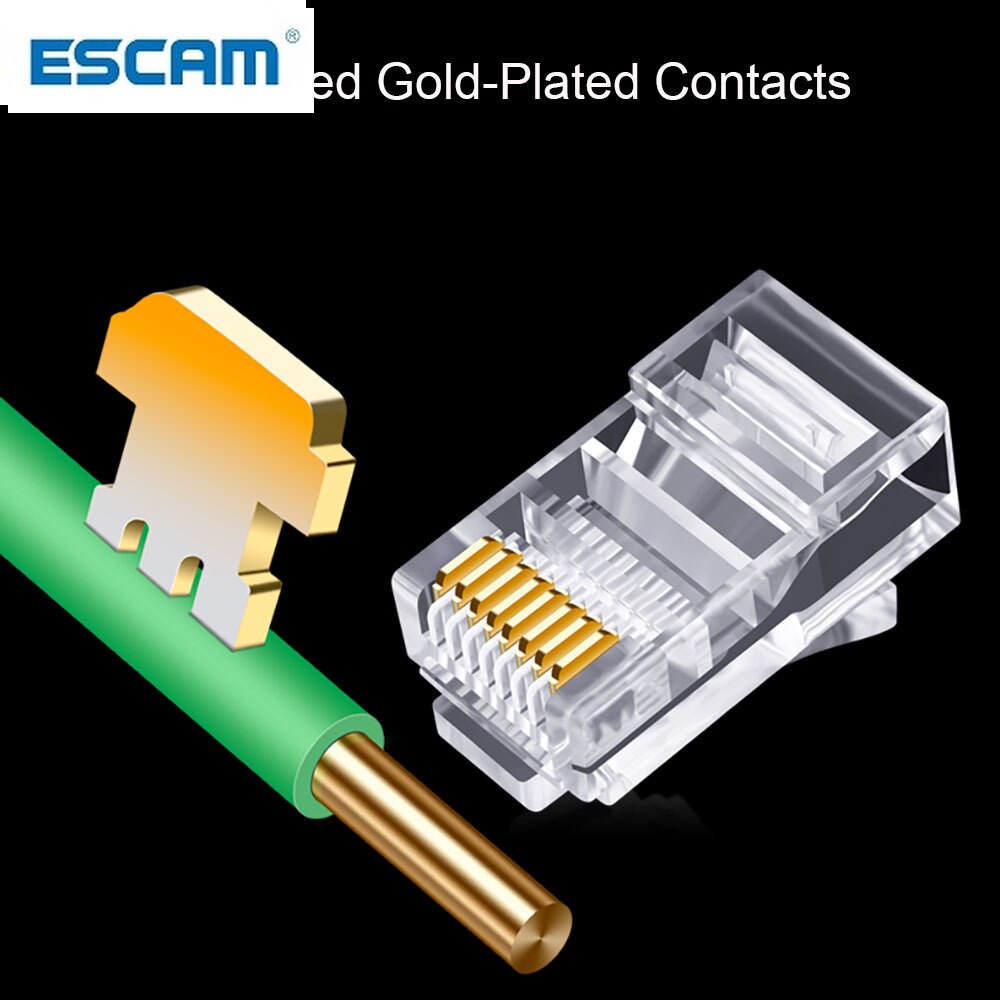 EZ RJ45 Connector Ethernet cable Plug Cat6 Cat5 Cat5e RJ45 Jack Network 8p8c Unshielded Modular UTP Keystone 20/50/100pcs