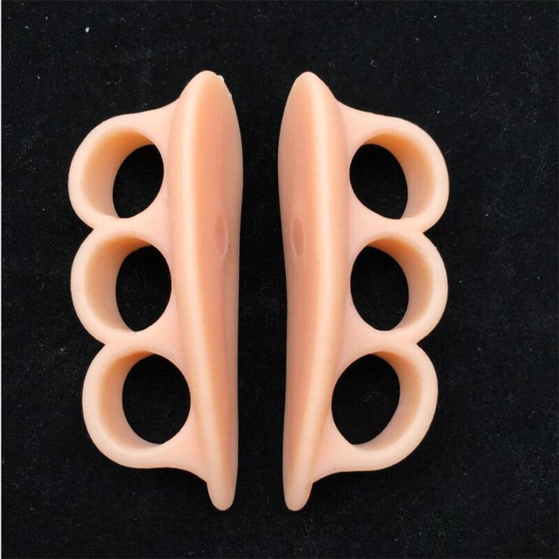 2pc Gel Silicon Toe Separators Stretchers Alignment Overlapping Toes Orthotics Hammer Orthopedic Cushion Feet Care Shoes Insoles: Pink