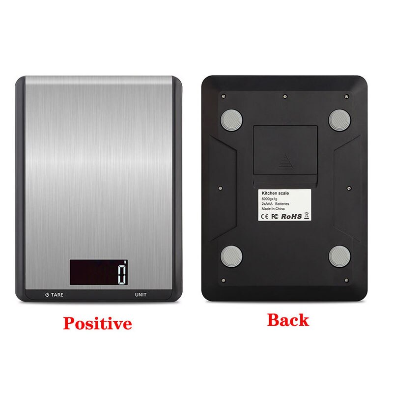 Digital Kitchen Food Scale 22lbs/10kg Precision Food Scale LCD Display Tempered Glass Surface Touch Screen