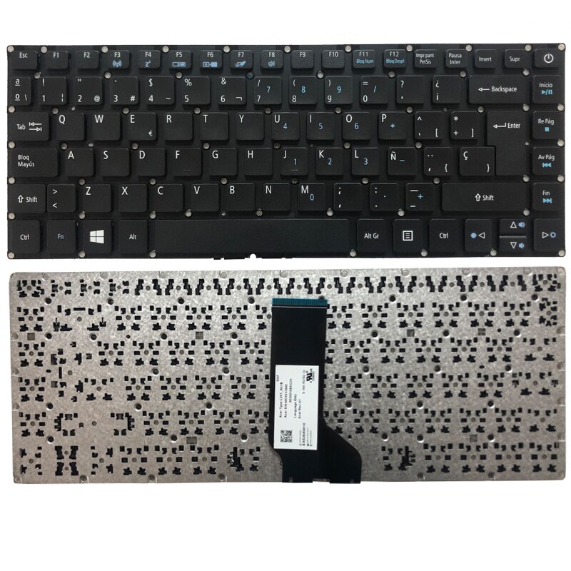 Spaanse Keyboard Voor Acer Aspire E5-422 E5-432 E5-473 E5-473G E5-473T E5-473TG E5-422 E5-422G Qwerty Sp Laptop Toetsenbord