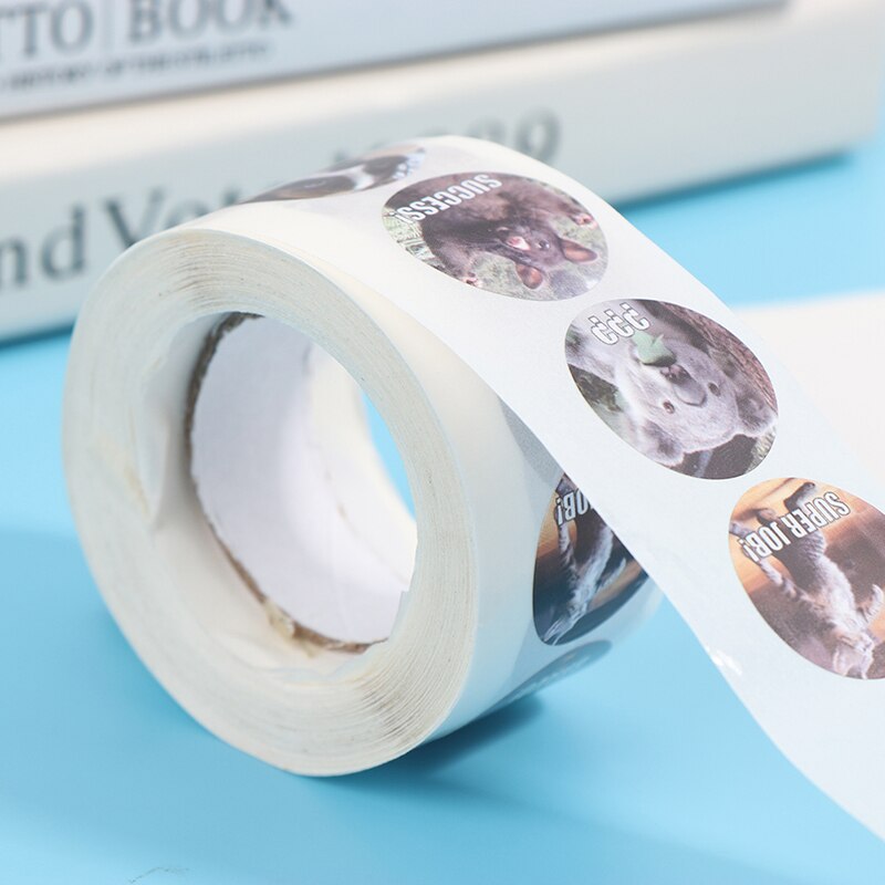 500pcs Reward Stickers Encouragement Sticker Roll for Kids Motivational Stickers with Cute Animals for Students Teachers