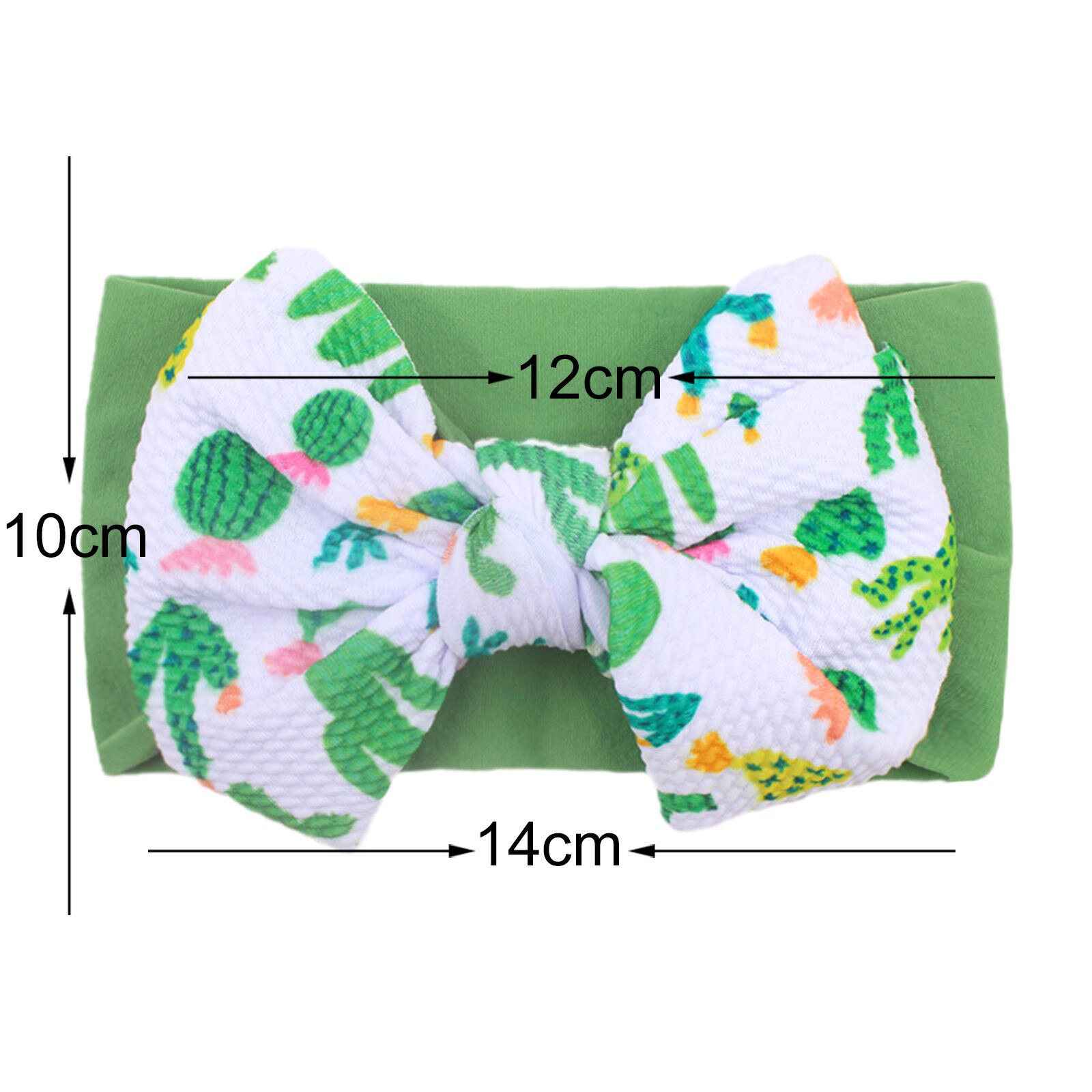 Baby Grote Boog Zachte Hoofdbanden Bloem Print Tulband Haarband Bunny Boog Headwrap Kinderen Meisje Head Wrap Baby Meisjes Haar Accessoires