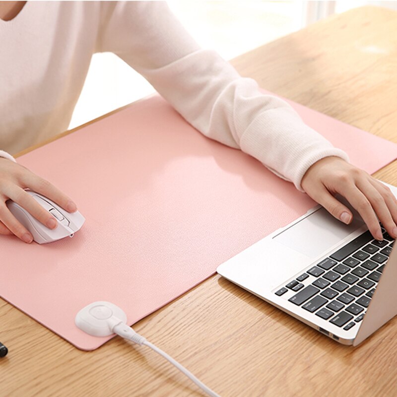 Office Desktop Heating Mouse Pad Intelligent Heated Mat Electric Heating Pad Carpet Hand Warmer for Home Year