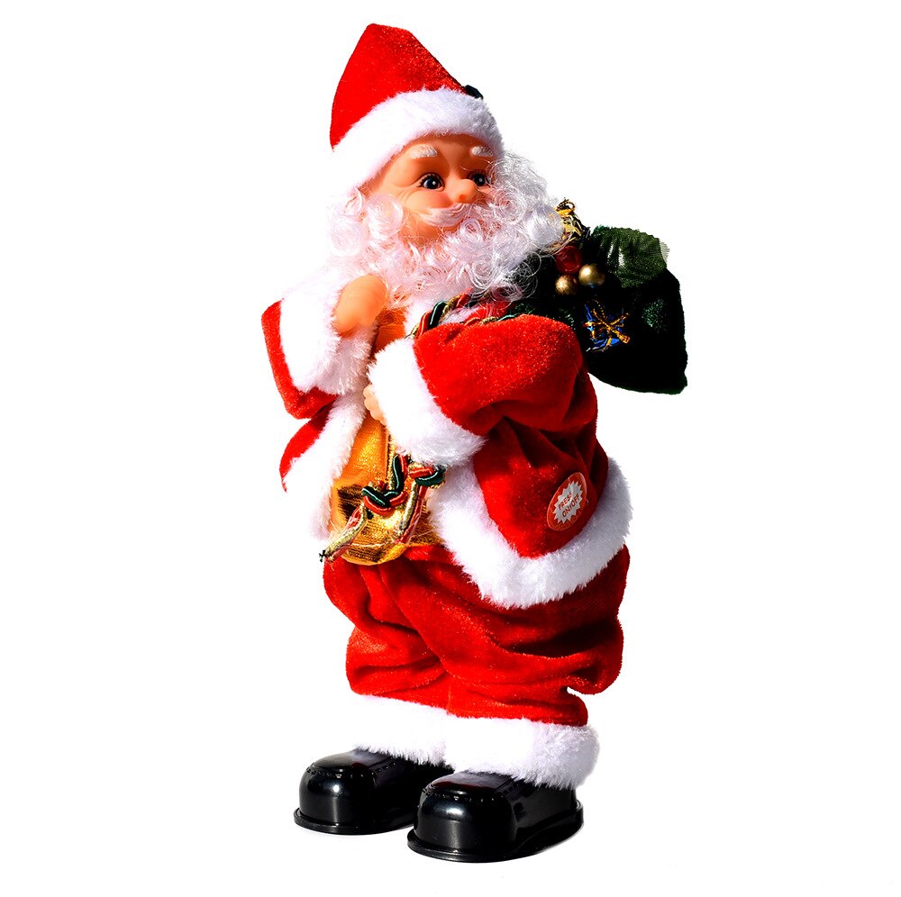 WINCOTE Kerstversiering Elektrische Omgekeerde Street Dance Kerstman Muziek Kerst kinderen Speelgoed Ornamenten Kinderen Speelgoed: gift