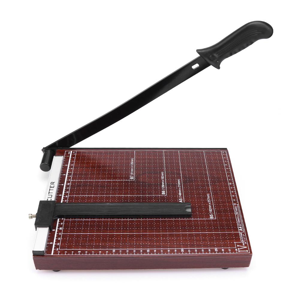 A4/A5/B5 Papier Snijmachine Handmatige Papiersnijder Kantoor Fotopapier Trimmer Machine Rvs Guillotine Kaart cutter