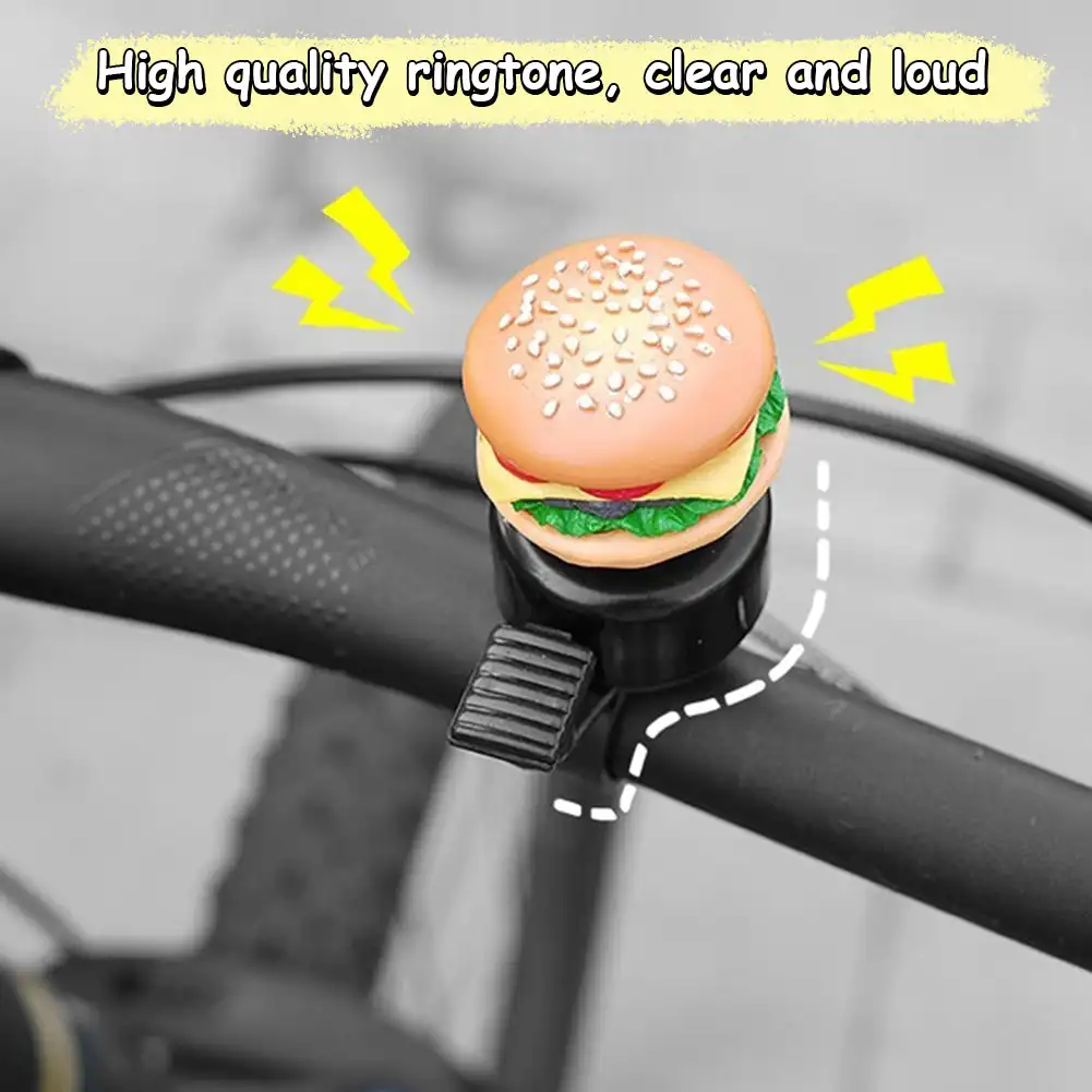 Børn hamburg cykelklokke børn mini sød cykelring alarm advarsel til sport styr horn klokke cykeltilbehør