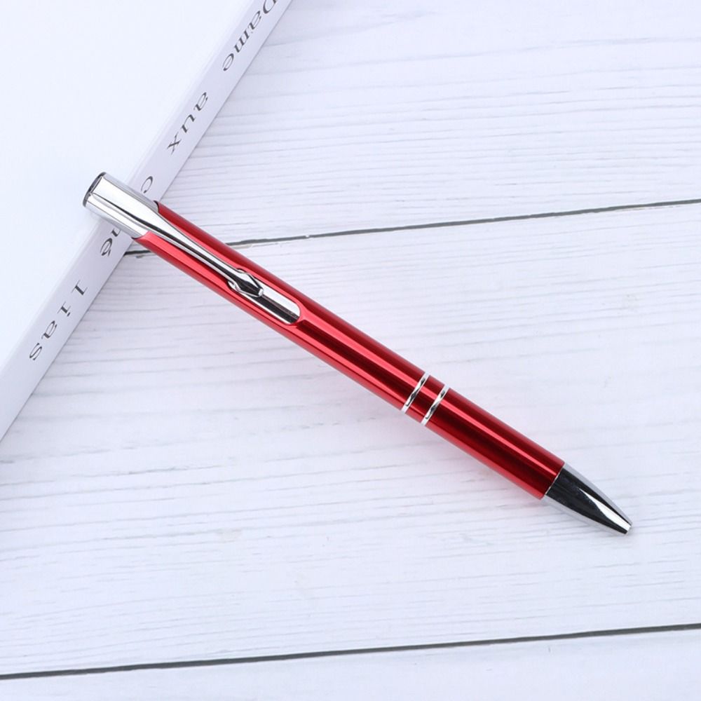 Luxury Metal Ballpoint Pen Waterproof Inktight Signature Pen Durable Multifunction Small Student Prizes: Yellow