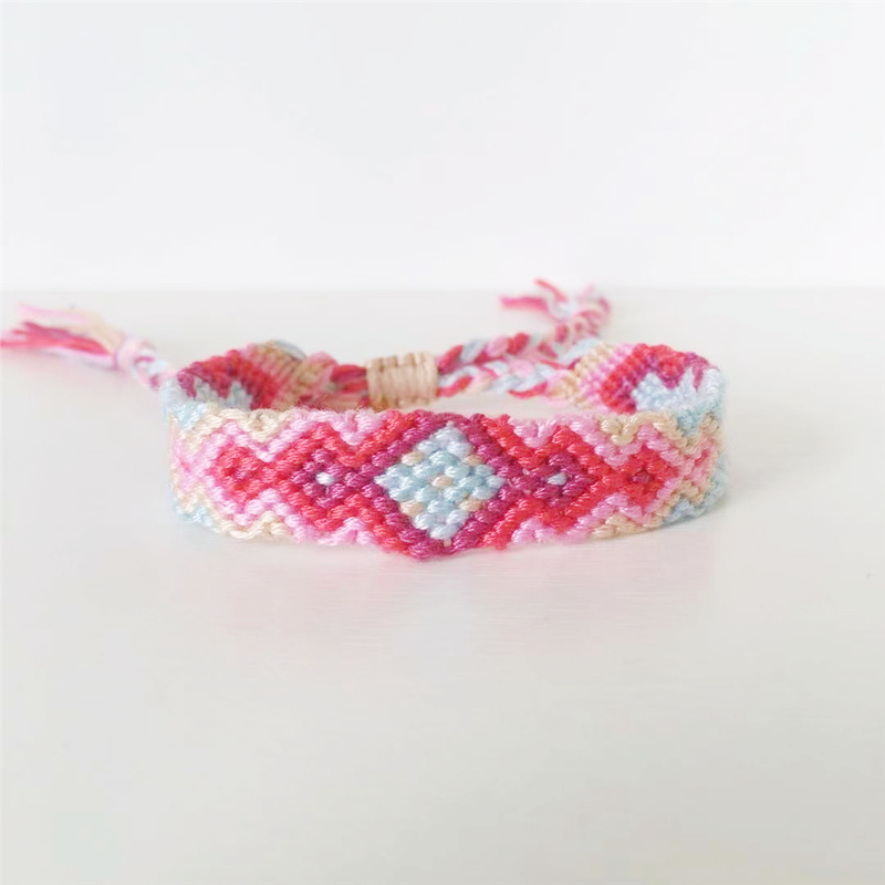 ABL027, Cotton Woven Friendship Bracelets Braided Trendy Surf Beach Boho Girl Women Pulseras Femme