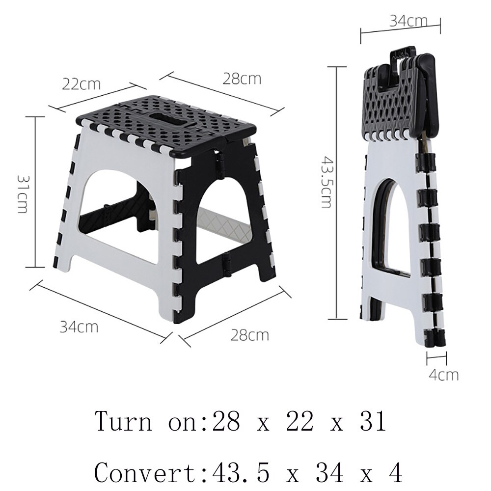 Folding Step Stool Foldable Stool For Kids & Adults, Kitchen Garden Bathroom Collapsible Stepping Stool: 5