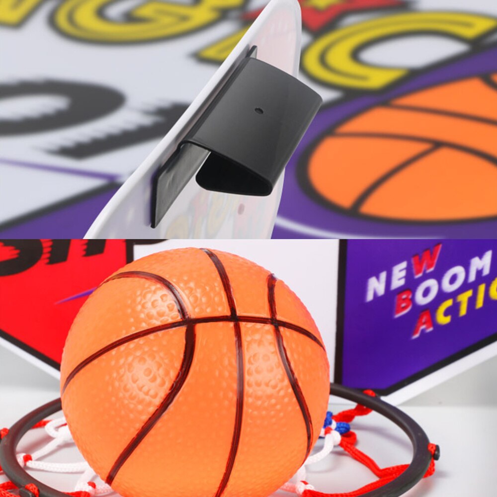 Basketball Hoop Set - Wall Mounted - Indoor Outdoor Shooting Sports Board
