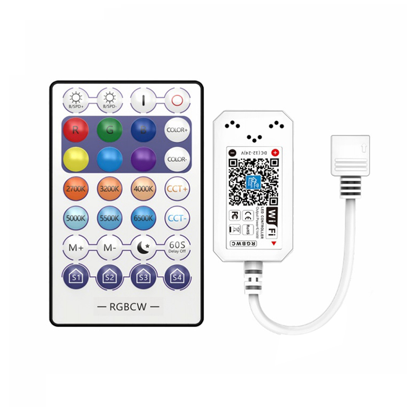 Magic Home Wireless WiFi Controller DC5V 12V 24V RGB/RGBW IR RF For WS2811 WS2812B Single Color RGB RGBW LED Strip: Pink