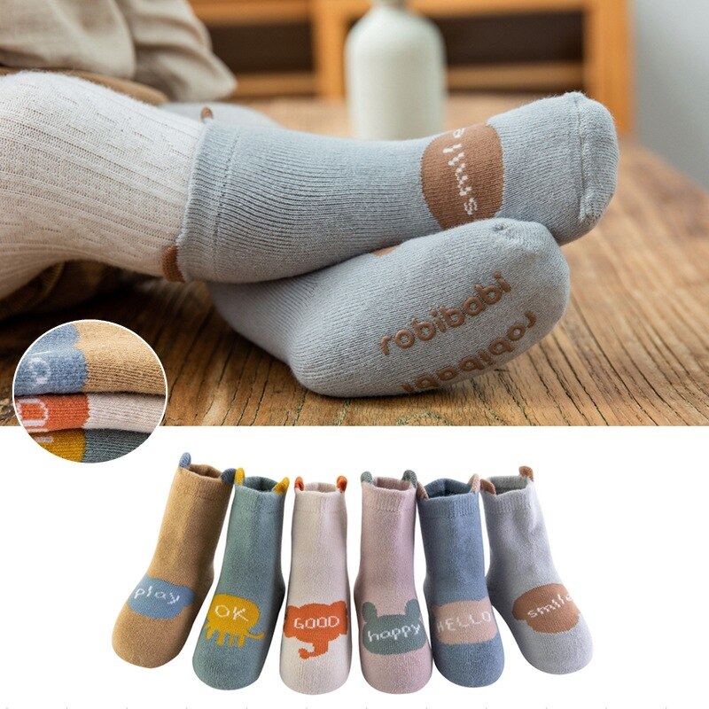 Herfst Leuke Sokken Baby Kleding Pasgeboren Accessoires Peuter Meisje Jongens Casual Sokken Dikker Cartoon Sokken Calcetines Bebe