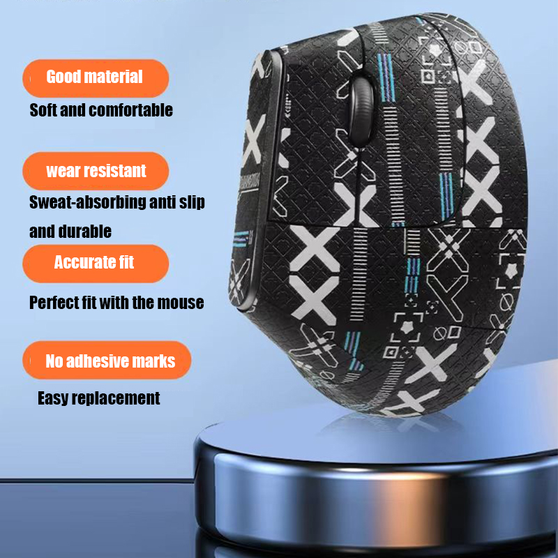 Mouse Full pack stickers for Logitech MX Vertical Mouse Grip Tape Skate Handmade Sticker Non Slip Lizard Skin