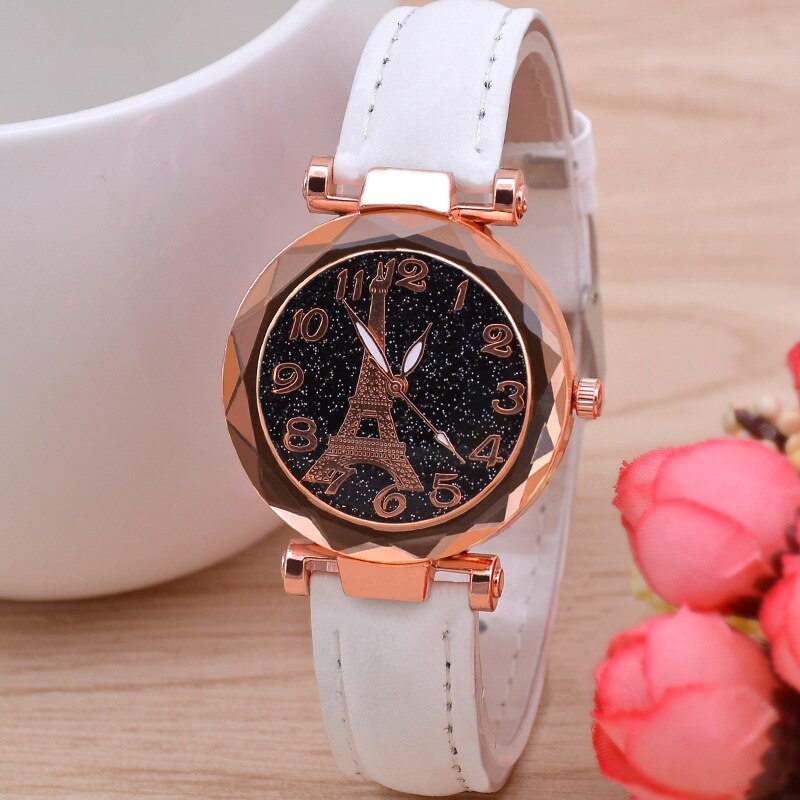 Casual Starry Sky Watches for Women Leather Band Ladies Quartz Wrist Watches Women Watches Laides Clock Relogio Feminino