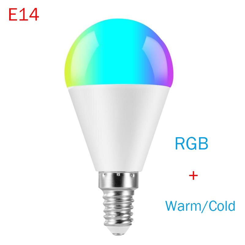 Smart Led Lamp 6W Wifi Rgb Kleur Veranderende Licht Toepassing Controle Alexa/Google Smart Home Verstelbare Lamp: E14 1pc