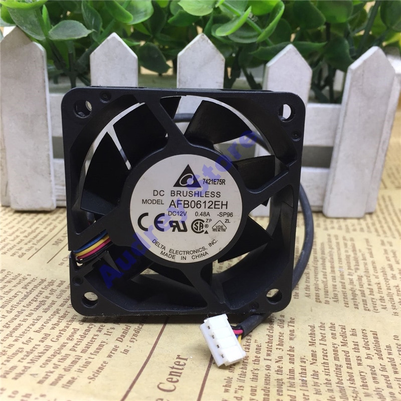 DELTA AFB0612EH 12V 0.48A 6025 4 fils PWM régulateur de vitesse grand volume d'air ventilateur de refroidissement 6800 tr/min 38.35 CFM ventilateur