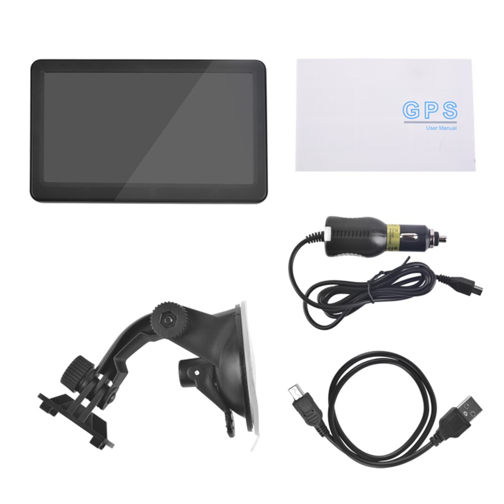 7 "Hd Fm Bluetooth Auto Gps-navigatie Europa/Noord-amerika Kaart Sat Nav Ruck Gps Navigators Auto met Alarm Bericht