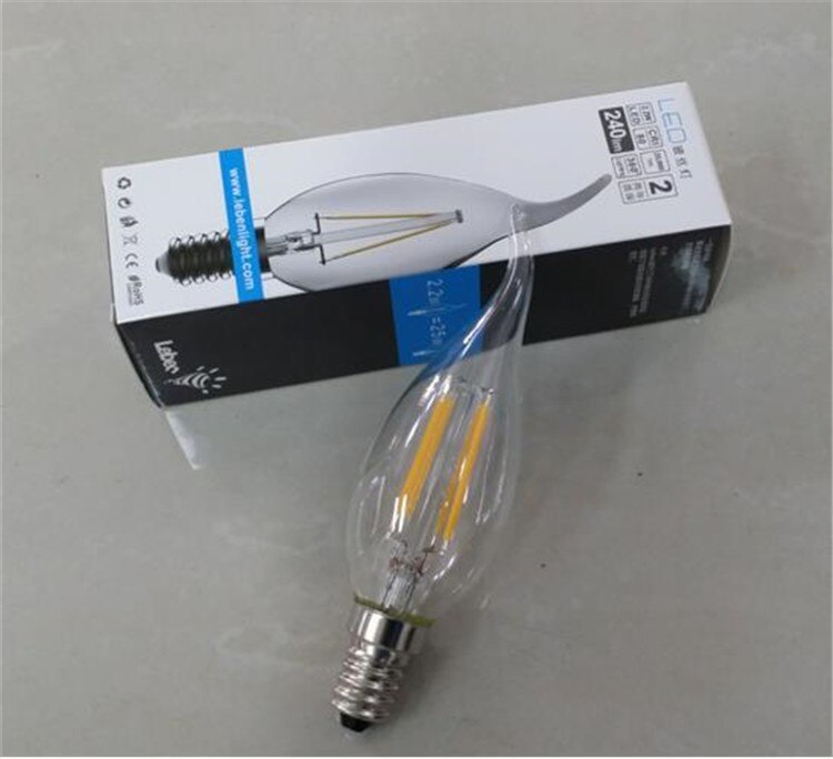 1x edison hehkulanka led kynttilälamppu 4w 6w 9w e14 e12 e27 ac110v 220v led polttimo valo korkea kirkas led lamppu led  e14 e12
