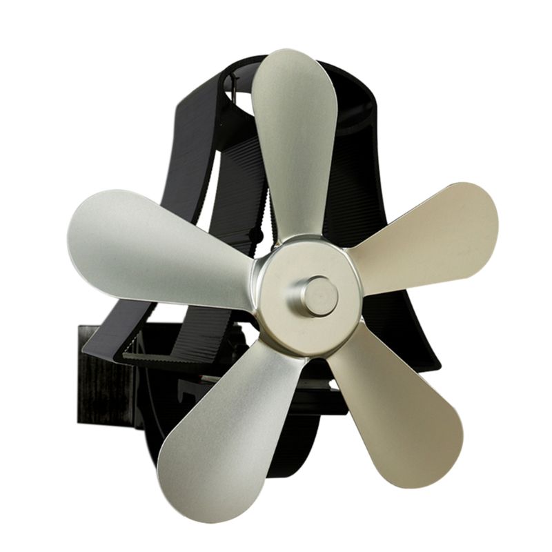 N84C-ventilador de pared para quemador de madera, sistema de ventilación alimentado por calor con 5 aspas, con distribución silenciosa, Ecofan: S