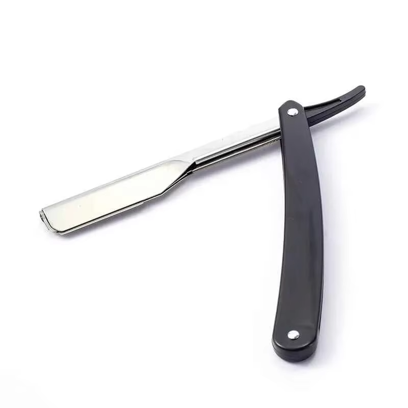 Rasoir manuel pliable portable, accessoires de coiffure pour débutants, adapté aux femmes, rasoir de sécurité Eyeblogueur: Black